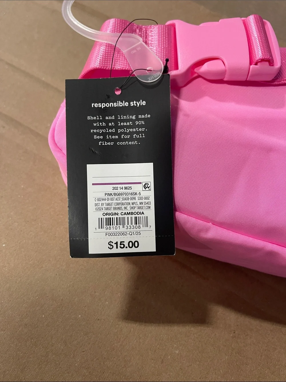 Girls' Fanny Pack - Art Class Vibrant Pink: Softside Belt Bag